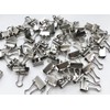 15mm, Small Silver Metal Design Foldback Clips Paper Binder Clamps