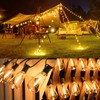 YOSION Solar Powered Warm White LED Outdoor String Light with