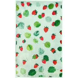 Arbioli Highly Absorbent Tea Hand Towels, Quick Dry Microfiber Kitchen Towels and Dish Towels for Kitchen Drying, Ultra Soft Premium Hand Towels(Strawberries)