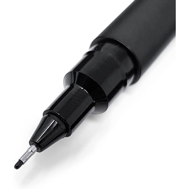 Uni Pin Fineliner Drawing Pen 0.5mm Tip Black Dark Grey