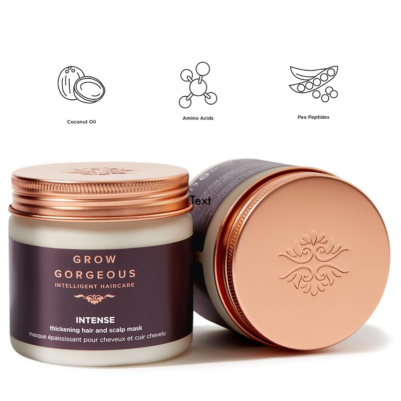 Grow Gorgeous Intense Thickening Hair and Scalp Mask, 200ml