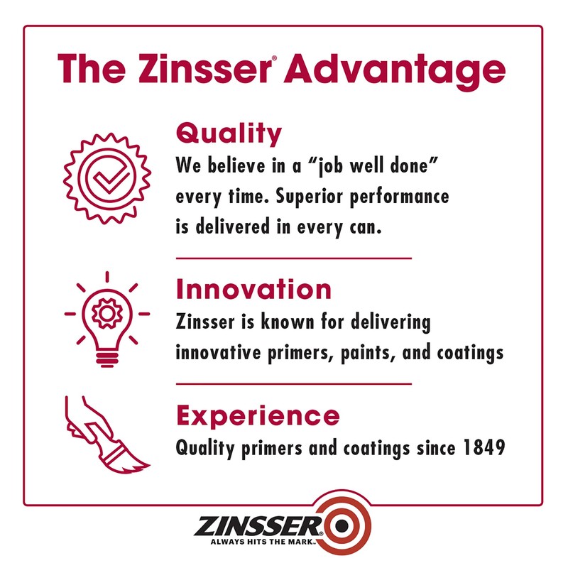 qt Zinsser 276087 White Zinsser, Mold Killing Primer Water-Based Mold