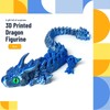 3D Printed Dragon 12in,Vivid Eyes, 3D Printed Flexible Articulated Dragon,Home