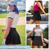 Betaven Pleated Tennis Skirts for Women with Shorts Pockets High