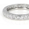 JTV White Cubic Zirconia Sterling Silver Eternity Band Ring for