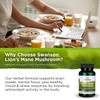 Swanson Lion's Mane Mushroom Capsules - 500 mg Each, 60