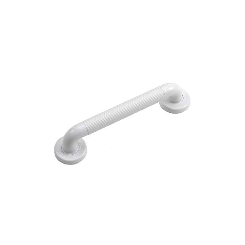 White Fluted Plastic Grab Handle - 12" / 305mm