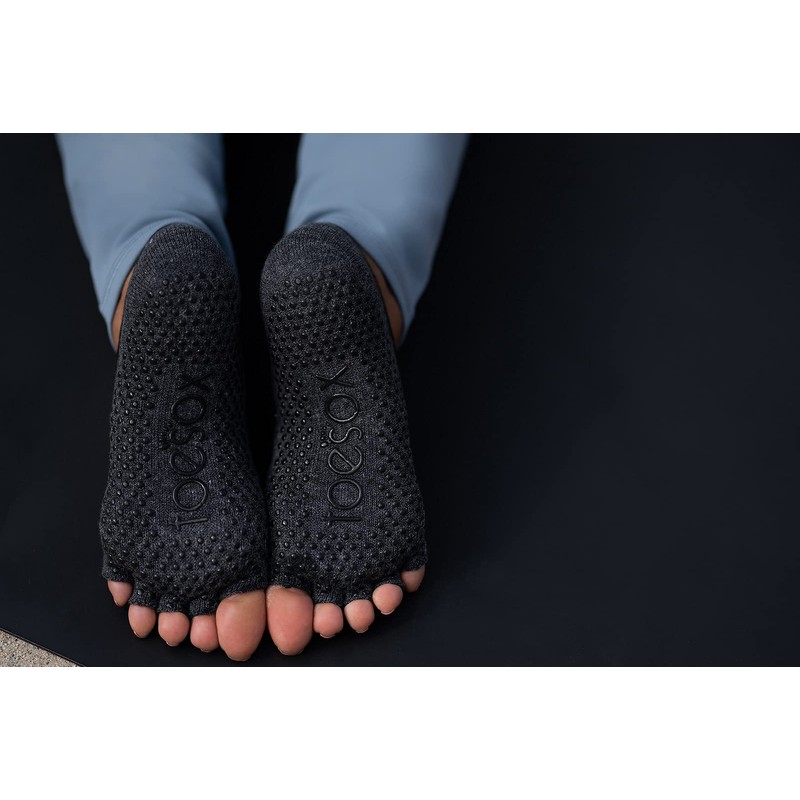 toesox Non-Slip Ankle Half Toe Grip Socks - Women's Pilates