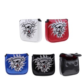 Luxury PU Leather Putter Cover Magnetic Closure odessei・te-ra-meido supaida-pata-・senta-syahuto Fit Skull