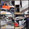 Portable Scaffolding, Adjustable Folding Work Platform, Heavy Duty Galvanized Scaffold
