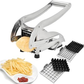 Stainless Steel French Fry Cutter with 2 Blades, Air Fryer Mate, Vegetable and Potato Slicer, Perfect for Air Fryer, Christmas Gift vegetable slicer