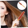 IWOWHERO Round Wooden Handle Curling Hair Brush for Blow Drying