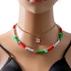 twinkle eye Multi-Layer Christmas Choker Necklace For Women Cartoon Polymer