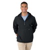 The "Newport Collection" Pack-N-Go Pullover Jacket from Charles River Apparel,Black,Small