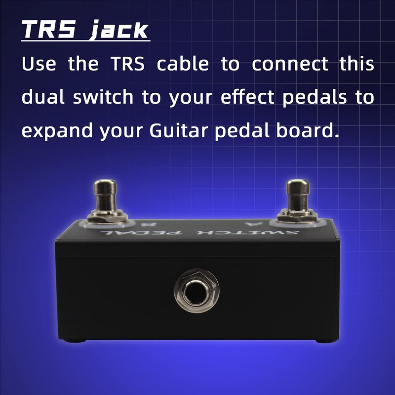 Tavsou Dual Switch Pedal for Guitar Effect Pedal with TRS