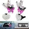findTop 4 Piezas Clips de Ventilación de Coche, Female Bling