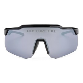 CityLocs Hypro Sunglasses with Custom Laser Engraving by CityLocs - UV Protection Lens - Color Option: Hypro Black/Gray