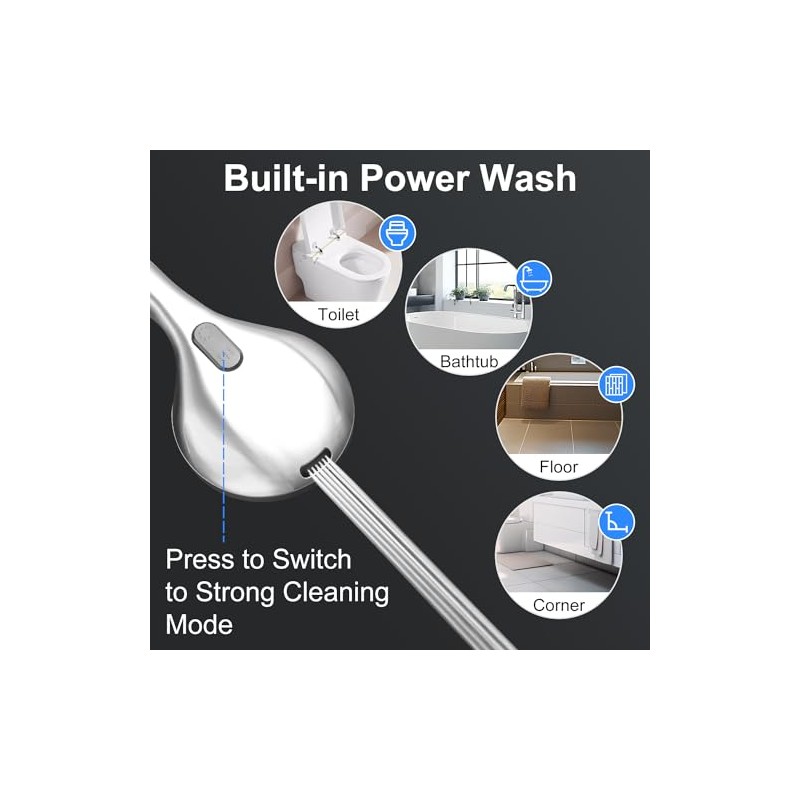 Shower Head with Handheld - All Metal Showerhead Holder and