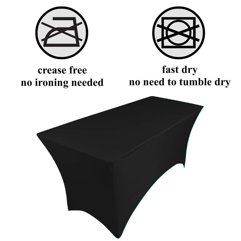 pod linen spandex stretch cover tablecloth for 4ft foot table