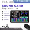 pkshicore Podcast Equipment Bundle, Sound Card, DJ Mixer, Portable ALL-IN-ONE