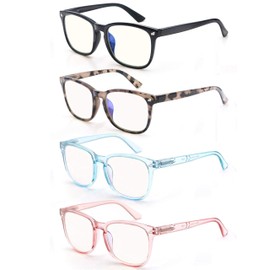 anteojos de lectura con bloqueo de luz azul 2.5 para mujeres/mujeres, anti luz azul perjudicial, antideslumbrante, antiestrés, protección UV, apto para visualización de computadora, TV, tablet, smartphone