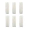 3.5 Inch Tall White Plastic Candle Covers Sleeves,Chandelier Socket Sleeves,Candelabra Base E12 Socket Covers Set of 6 (3.5 inches high / 6pcs)