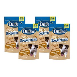 Bil-Jac Dog Treats - Gooberlicious Dog Treats Chicken Liver Soft Puppy Training Treat Rewards, 4oz Resealable Double Zipper Pouch (4-Pack)
