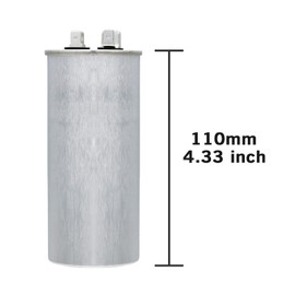 VEXUNGA 55uF 55 MFD 370VAC 440VAC 450VAC 50/60Hz CBB65 CBB65B Run Start Capacitor for AC Unit Fan Motor Start or Pool pump or Air Condenser Straight Cool