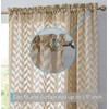 HLC.ME Herringbone Thick Semi Sheer Premium Rod Pocket Window Curtain
