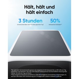 eufy Security eufy Security SoloCam S220, Kamera berwachung Aussen, 2K Aufl?sung, berwachungskamera Aussen Akku, Solar, 2,4GHz WLAN, Ohne ABO, Ohne Monatliche Kosten, Gebhrenfreie Nutzung