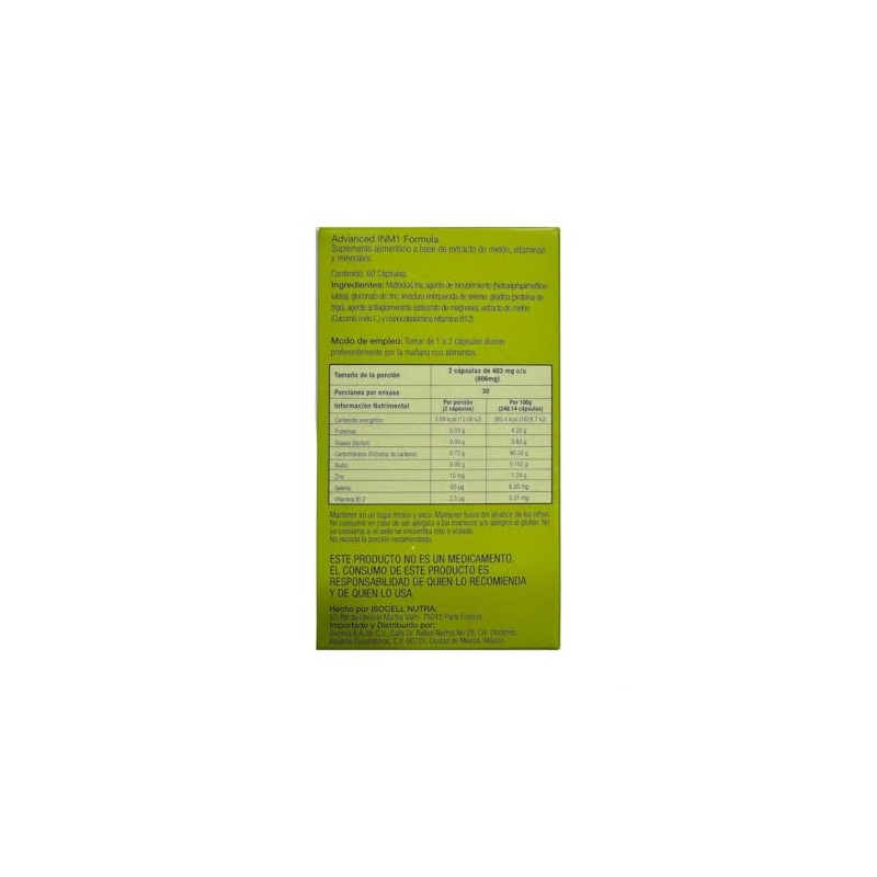 Glisodin Skin Nutrients - Advanced INM1 Formula - 60 cápsulas