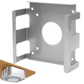 Under Desk Mount for Mac Mini M4/M4 Pro, Space Saving Carbon Steel Bracket Under Desk/Wall Mount/Monitor Mount, Ventilation Heat Dissipation Cooling Mount Accessories