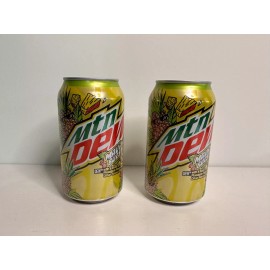 Mountain Dew Maui Burst Pineapple Flavor Limited Edition - 2 Can Sample