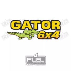 Aftermarket Gator 6x4 Utility Vehicle Premium Vinyl Decal Sticker - UTV Tailgate Decal