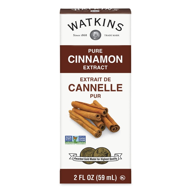 Watkins Watkins Pure Cinnamon Extract, Non-GMO, Kosher, 2 oz. Bottle,