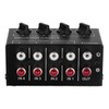 Tiardey 4 Channel Stereo Audio Mixer Support RCA Input and