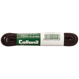 1 Pair Collonil Laces, Chord, Round, Thick, Diameter 3 mm, Various Lengths and Colours - Black , size: 120