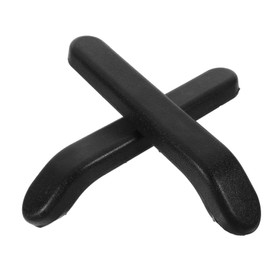 Baluue Wheelchair Armrest Pad Comfortable Arm Rest Pads Easy Installation Hardware Black Curved Arm Rest for Standard Wheelchairs