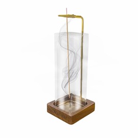 Room Décor Incense Stick Holder, Incense Sticks with Removable Glass Ash Catcher, Incense Stick Holder for Living Room, Yoga Decoration, Room Decoration