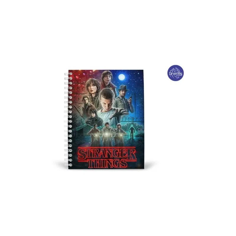 Stranger Things Libreta Cuaderno Profesional Pasta Dura Lp