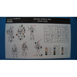 Masterbox 1:35 Scale German Military Men (1939-1942) Figure, Green