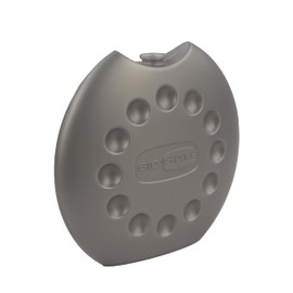 GIO'STYLE Space Ice, Mattonella Ghiaccio Ideale per Frigo e Contenitori - Made in Italy, Argento, 400 ml