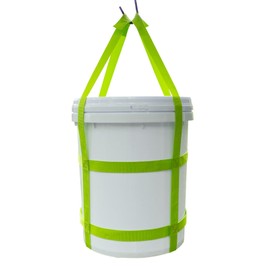 Bucket Sling Lifting for 5 Gallon Bucket Green，Multifunctional Handling Sling，Webbing Sling is Load Rated Up to 200Pounds