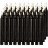 YOROXRG 40 Black Spell Chime Candles, 4-Inch Unscented Mini Tapers