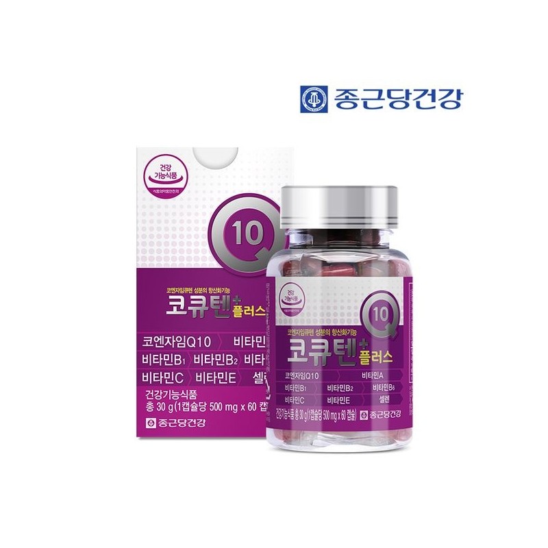 Chong Kun Dang Health CoQ10 Plus 500mgX60 capsule 1 bottle