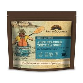 Packit Gourmet Austintacious Tortilla Soup| Premium Freeze Dried Backpacking & Camping Food | Large Portions | High Protein | Real Meat | Just Add Water Meals |All-Natural Ingredients | Made in USA |Freeze-Dried and Dehydrated Foods