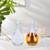 Yomjar 2 Pack 12oz Glass Honey Dispenser Jars, Maple Syrup