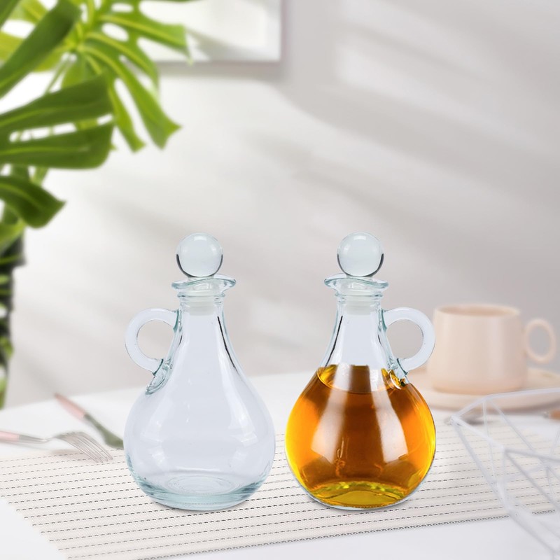 Yomjar 2 Pack 12oz Glass Honey Dispenser Jars, Maple Syrup