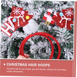 Healvian 6pcs Christmas Headbands for Boys and Girls and Adults Festive Party Hair Accessories Cosplay Hoops for Holiday Celebrations and Decorations