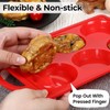 Silicone Egg Molds, 3 Inch Muffin Top Pans Non Stick